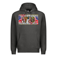 Charcoal Heather 1776 4th of july license plate Premium Hoodie - BarkalooDesign