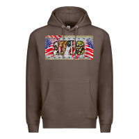 Coffee 1776 4th of july license plate Premium Hoodie - BarkalooDesign