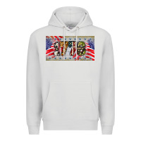 Dove Grey 1776 4th of july license plate Premium Hoodie - BarkalooDesign
