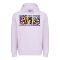 Lilac 1776 4th of july license plate Premium Hoodie - BarkalooDesign