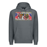 Rock 1776 4th of july license plate Premium Hoodie - BarkalooDesign