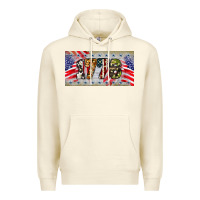 Sandshell 1776 4th of july license plate Premium Hoodie - BarkalooDesign