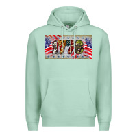 Seafoam 1776 4th of july license plate Premium Hoodie - BarkalooDesign
