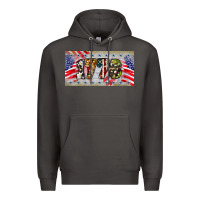 Smoke 1776 4th of july license plate Premium Hoodie - BarkalooDesign