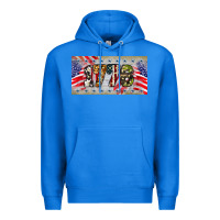True Royal 1776 4th of july license plate Premium Hoodie - BarkalooDesign