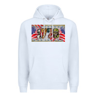 White 1776 4th of july license plate Premium Hoodie - BarkalooDesign