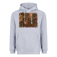 Heather Grey glitter leopard fall background Heavyweight Hoodie - RanaPortraitStore