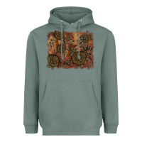 Sage glitter leopard fall background Heavyweight Hoodie - RanaPortraitStore