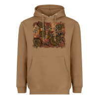 Toasted Coconut glitter leopard fall background Heavyweight Hoodie - RanaPortraitStore