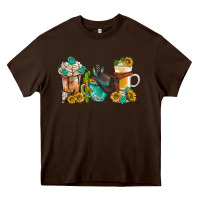 Chocolate Brown western coffee cups with sunflower and gemstone bbs Heavy Core Tee - BundleAndBundleShop