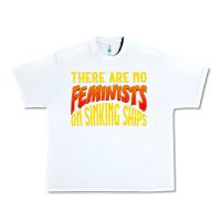 White anti feminist there are no feminists Urban Heavy Tee - linhVisuals