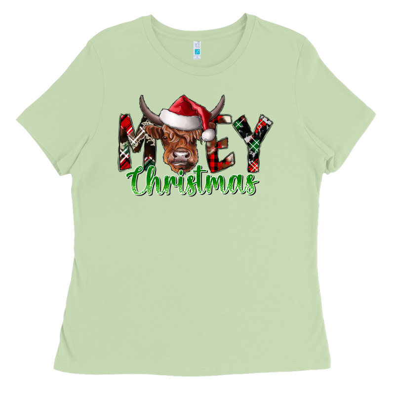 Moey Christmas Ladies Tee by CowhideDigitalArt | Teevron