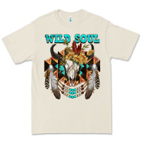 Bone Wild Soul Bull Skull Premium Tee - FaDigitalArtStudio