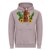 Vintage Zinc western horse cowboy hat cactus sunflowers Vintage Hoodie - Artiststas