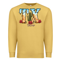 Antique Gold texas cactus Premium Sweatshirt - RanaPortraitStore