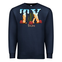Navy texas cactus Premium Sweatshirt - RanaPortraitStore