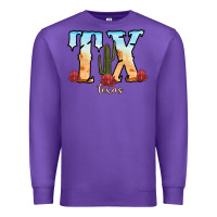 Purple texas cactus Premium Sweatshirt - RanaPortraitStore