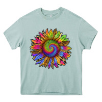 Arona tie dye sunflower Heavy Core Tee - RanaPortraitStore