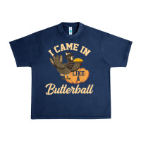 Navy i came in like a butterball funny Urban Heavy Tee - linhVisuals