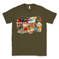 Army Green Teacher Coffee Cups Classic Tee - FaDigitalArtStudio