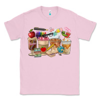 Bubblegum Pink Teacher Coffee Cups Classic Tee - FaDigitalArtStudio