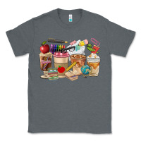 Charcoal Heather Teacher Coffee Cups Classic Tee - FaDigitalArtStudio