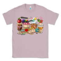 Lilac Teacher Coffee Cups Classic Tee - FaDigitalArtStudio
