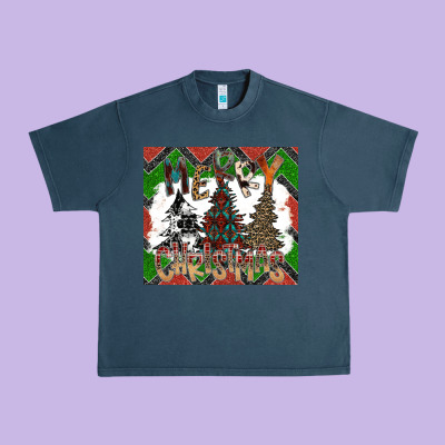 Merry Christmas Urban Heavy Tee Designed By Cowhidedigitalart