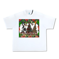 White merry Christmas Urban Heavy Tee - CowhideDigitalArt