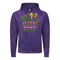 Cloud Purple my first mardi gras glitter fleur de lis Vintage Hoodie - Artiststas