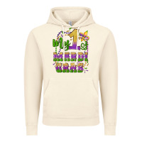Vintage Artic my first mardi gras glitter fleur de lis Vintage Hoodie - Artiststas