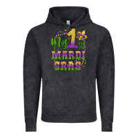 Vintage Black my first mardi gras glitter fleur de lis Vintage Hoodie - Artiststas