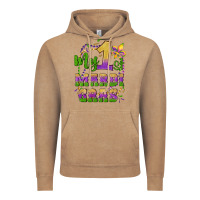 Vintage Coffee my first mardi gras glitter fleur de lis Vintage Hoodie - Artiststas