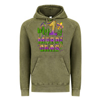 Vintage Olive my first mardi gras glitter fleur de lis Vintage Hoodie - Artiststas