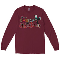 Burgundy keep christ in christmas Long Sleeve Tee - CowhideDigitalArt