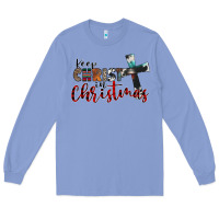 Colony Blue keep christ in christmas Long Sleeve Tee - CowhideDigitalArt