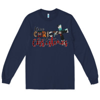 Navy keep christ in christmas Long Sleeve Tee - CowhideDigitalArt