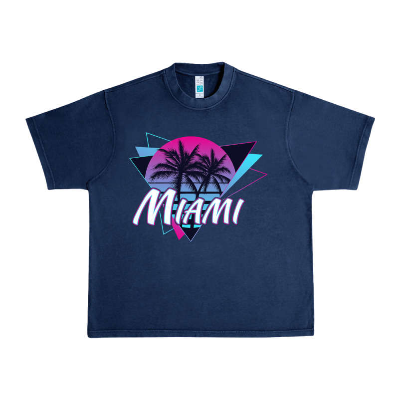 Miami Beach Souvenir Vintage 80s Urban Heavy Tee by linhVisuals | Teevron
