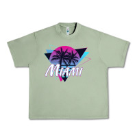 Oil Green miami beach souvenir vintage 80s Urban Heavy Tee - linhVisuals