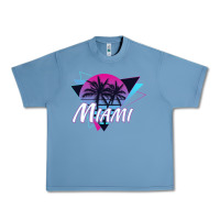 Pebble Blue miami beach souvenir vintage 80s Urban Heavy Tee - linhVisuals