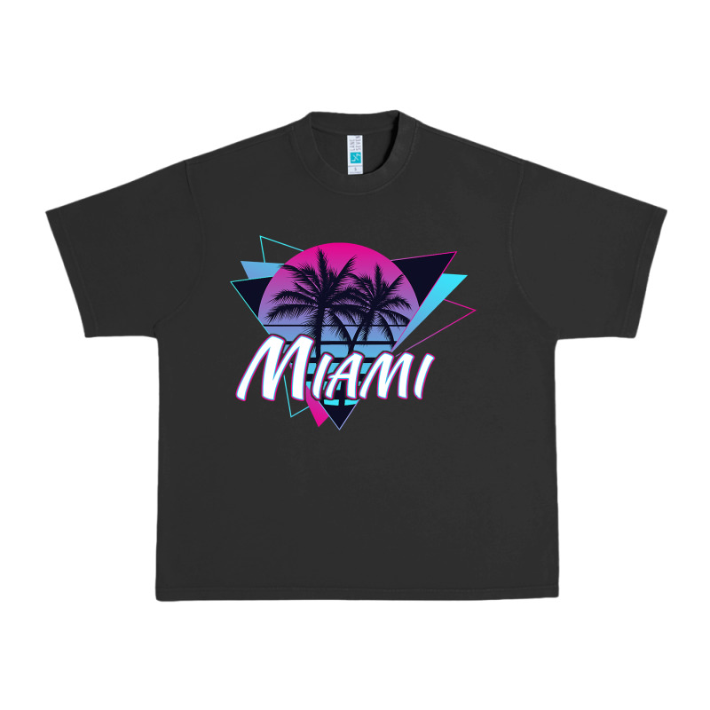 Miami Beach Souvenir Vintage 80s Urban Heavy Tee by linhVisuals | Teevron