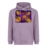 Lavender halloween leaves tool leather backround Heavyweight Hoodie - RanaPortraitStore