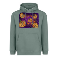 Sage halloween leaves tool leather backround Heavyweight Hoodie - RanaPortraitStore