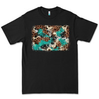 Black Cowhide Turquoise Glitter Premium Tee - FaDigitalArtStudio