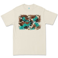 Bone Cowhide Turquoise Glitter Premium Tee - FaDigitalArtStudio