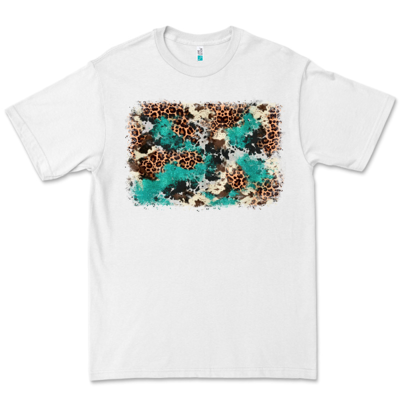 Cowhide Turquoise Glitter Premium Tee by FaDigitalArtStudio | Teevron