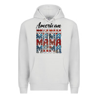 Dove Grey american mama Premium Hoodie - BarkalooDesign