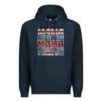 Navy american mama Premium Hoodie - BarkalooDesign