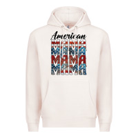 Pale Pink american mama Premium Hoodie - BarkalooDesign