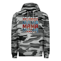 Slate Camo american mama Premium Hoodie - BarkalooDesign